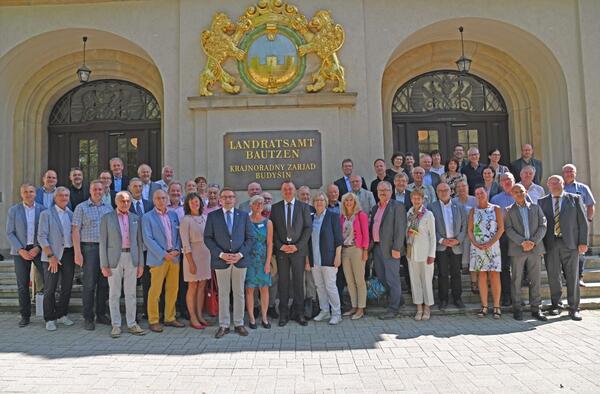 Kreistagsfahrt Bautzen 2023 Gruppenfoto 