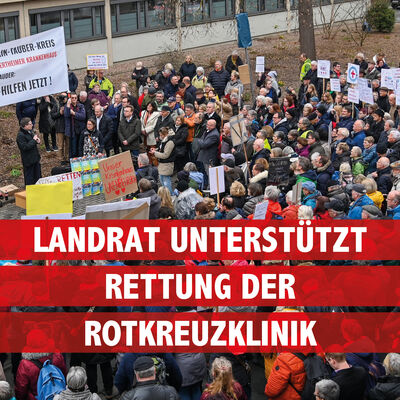 Bild vergr&ouml;&szlig;ern: Landrat unterstützt Rettung der Rotkreuzklinik