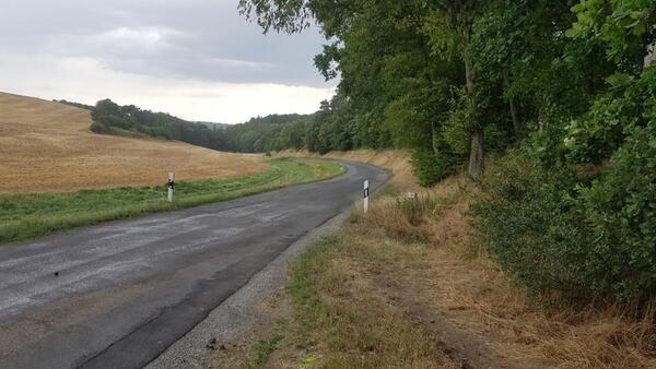 Die K 2800 von Zimmern nach Messelhausen: Die Strecke wird ab 15. Juli voll gesperrt. Sie wird auf der Gesamtl�nge von 2,3 Kilometern voll ausgebaut.