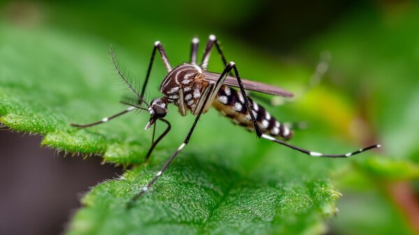 Eine Tigerm�cke: Im Main-Tauber-Kreis wurden erstmals zwei Exemplare entdeckt. Vorerst besteht allerdings kein Grund zur Sorge.