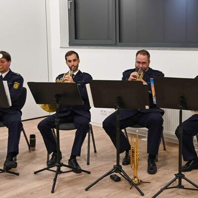 Die Feier wurde von dem Blechbl&auml;serquartett des Landespolizeiorchesters Baden-W&uuml;rttemberg unter der Leitung von David Torres musikalisch umrahmt.