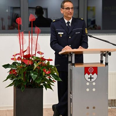 Polizeivizepr&auml;sident Markus Geistler wies darauf hin, dass er weiterhin ein gutes Miteinander in der Gesellschaft und nicht nur Hass und Hetze sehe.