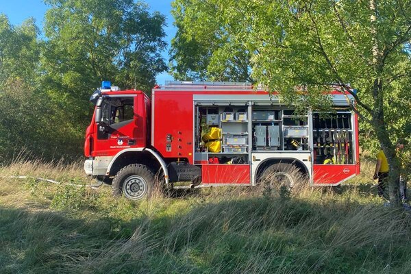 Waldbrand�bung im Jahr 2023 im Main-Tauber-Kreis.
