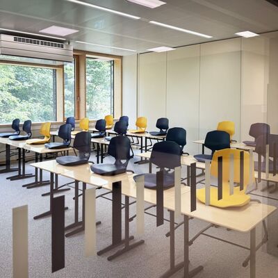 Blick in die neuen und modern ausgestatteten Schulungsr&auml;ume.
