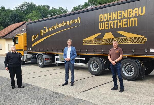 Oberb�rgermeister Herrera Torrez zu Besuch bei der B�hnenbau Wertheim