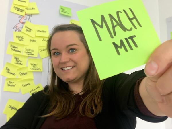Die Gesch�ftsf�hrerin Lisa Straub ruft Interessierte zum Mitmachen auf.