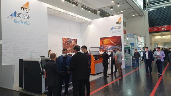 Am Messestand der atg Luther & Maelzer GmbH fanden zahlreiche Gespr�che statt. 