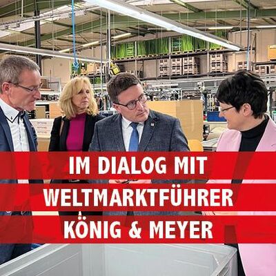 Bild vergr&ouml;&szlig;ern: Firmenbesuch bei König & Meyer