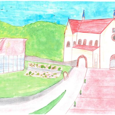 Thomas Romero Schlör, 7 Jahre, aus Wertheim: Sein Lieblingsort im Taubertal ist das Kloster Bronnbach.