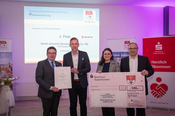 Zweiter Platz in der Kategorie II "ab 50 Mitarbeitende" - Würth Industrie Service GmbH & Co. KG aus Bad Mergentheim