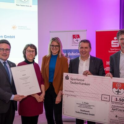 Erster Platz in der Kategorie II "ab 50 Mitarbeitende" - Stadtwerk Tauberfranken GmbH aus Bad Mergentheim
